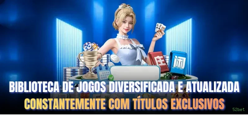 Imagem promocional da 52bet mostrando a plataforma e suas vantagens