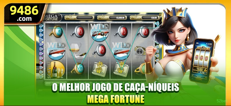Imagem promocional da 52bet mostrando a plataforma e suas vantagens